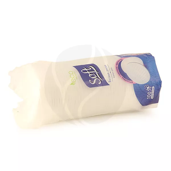 Изображение товара Soft ватные диски с прошивкой, 50шт Изображение товара Soft ватные диски с прошивкой, 50шт