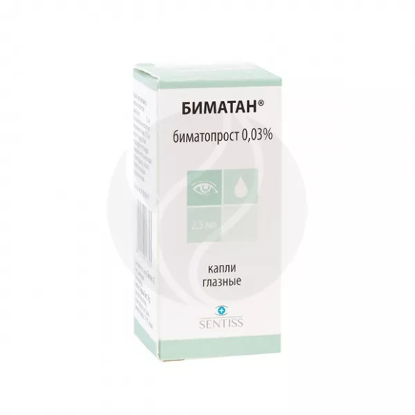 Изображение товара Биматан капли глазные 0,03% 2,5 мл для лечения глаукомы