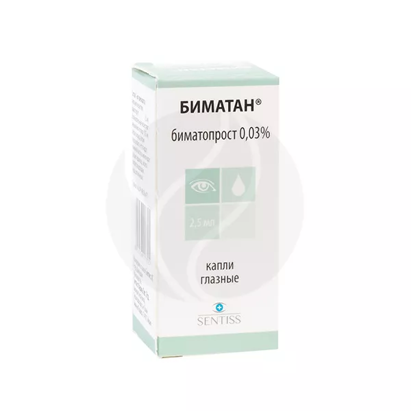 Изображение товара Капли глазные Биматан Сентисс Фарма Биматопрост 0,03% 2,5 мл Изображение товара Капли глазные Биматан Сентисс Фарма Биматопрост 0,03% 2,5 мл