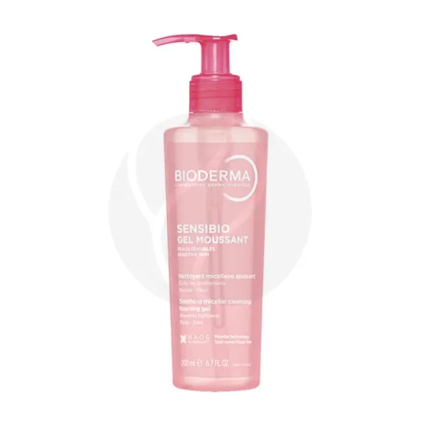 Изображение товара Bioderma Sensibio Очищающий гель для чувствительной кожи 200 мл для ухода и снятия макияжа Изображение товара Bioderma Sensibio Очищающий гель для чувствительной кожи 200 мл для ухода и снятия макияжа
