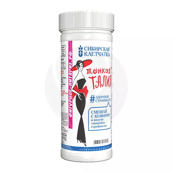 Изображение товара Сибирская клетчатка Тонкая талия, 170г Изображение товара Сибирская клетчатка Тонкая талия, 170г