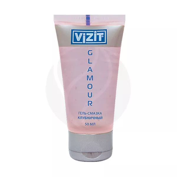 Vizit Glamour интимная гель-смазка клубничный, 50мл