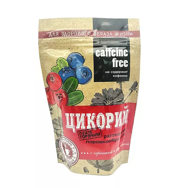 Изображение товара Цикорий растворимый с черникой и брусникой порошок, 100г Изображение товара Цикорий растворимый с черникой и брусникой порошок, 100г