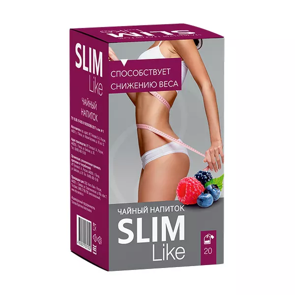 Изображение товара Slim Like фиточай со вкусом лесных ягод, коробка 20 фильтр-пакетов 1,5г