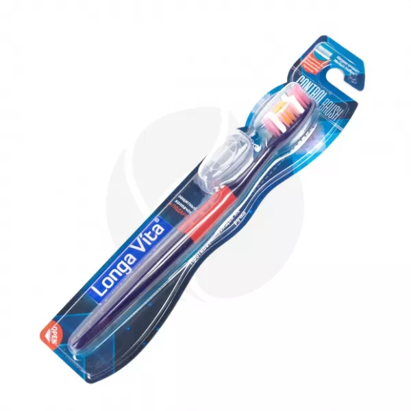 Изображение товара Зубная щетка Longa Vita Control классическая с защитным колпачком