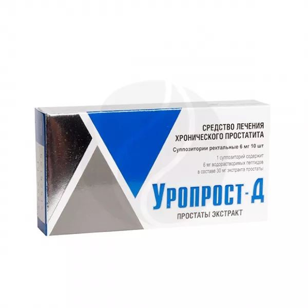Уропрост-Д суппозитории рект. 6мг, №10