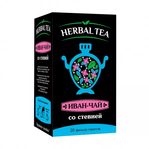 Herbal tea Иван-чай черный со стевией 1,5г, №20