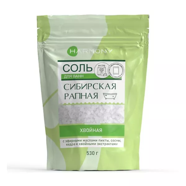 Изображение товара Harmony соль для ванн Сибирская рапная Хвойная, 530г