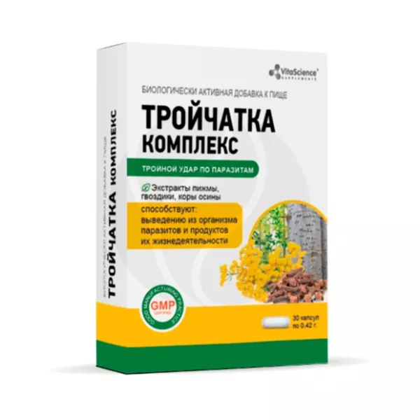 Изображение товара Vitascience Тройчатка комплекс капсулы 30 шт натуральный добавка для здоровья