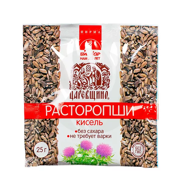 Изображение товара Биокор Царевщино расторопши кисель без сахара, 25г Изображение товара Биокор Царевщино расторопши кисель без сахара, 25г