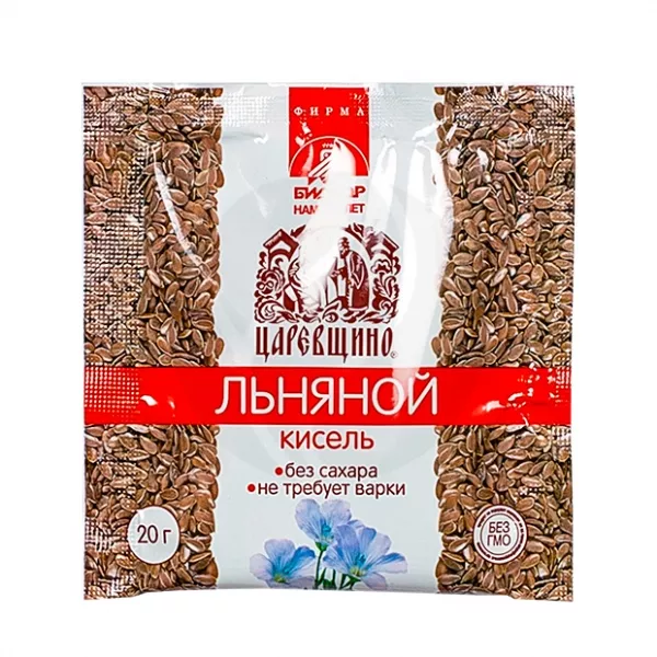 Изображение товара Биокор Царевщино льняной кисель без сахара, 20г Изображение товара Биокор Царевщино льняной кисель без сахара, 20г