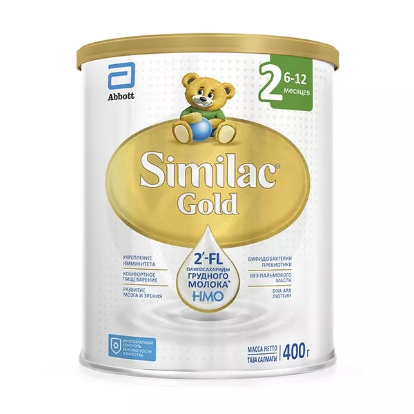 Изображение товара Similac Gold 2 сухая молочная смесь (6-12 мес), 400г Изображение товара Similac Gold 2 сухая молочная смесь (6-12 мес), 400г