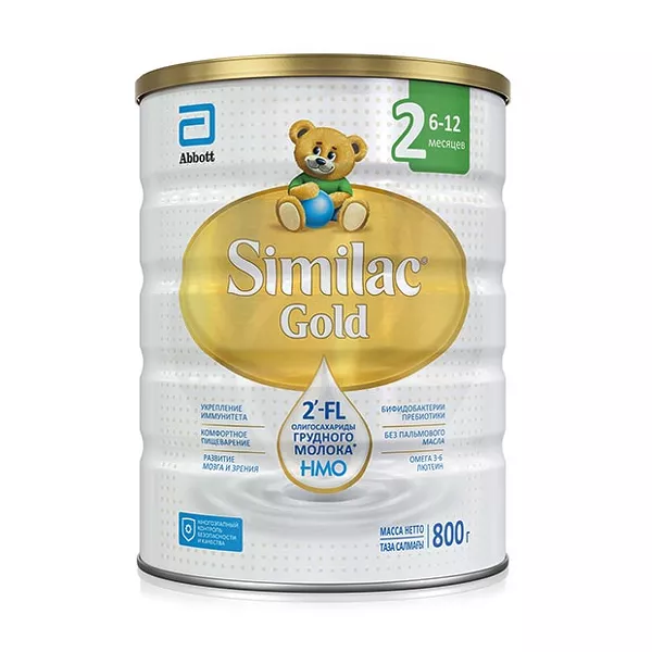 Изображение товара Similac Gold 2 сухая молочная смесь (6-12 мес), 800г Изображение товара Similac Gold 2 сухая молочная смесь (6-12 мес), 800г