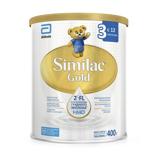 Изображение товара Similac Gold 3 сухая молочная смесь для детей от 12 месяцев 400 г
