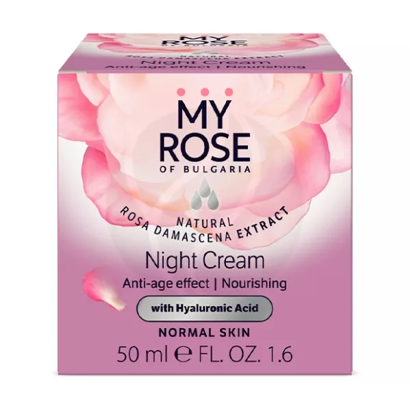 Изображение товара My Rose of Bulgaria крем для лица ночной против морщин, 50мл