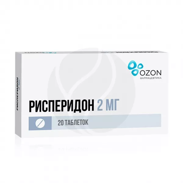 Изображение товара Рисперидон 2мг Озон таблетки покрытые пленочной оболочкой 20 шт