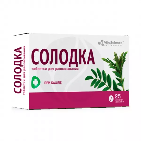Vitascience Солодка таблетки для рассасывания, №25