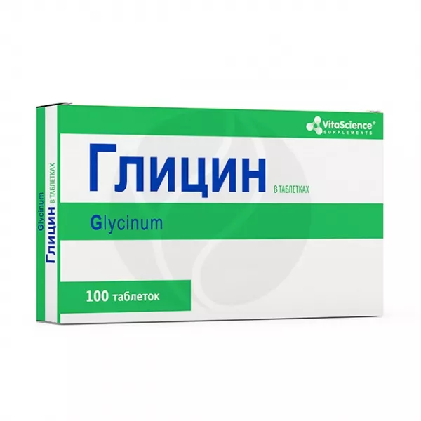 Изображение товара Vitascience Глицин таблетки 100мг, №100