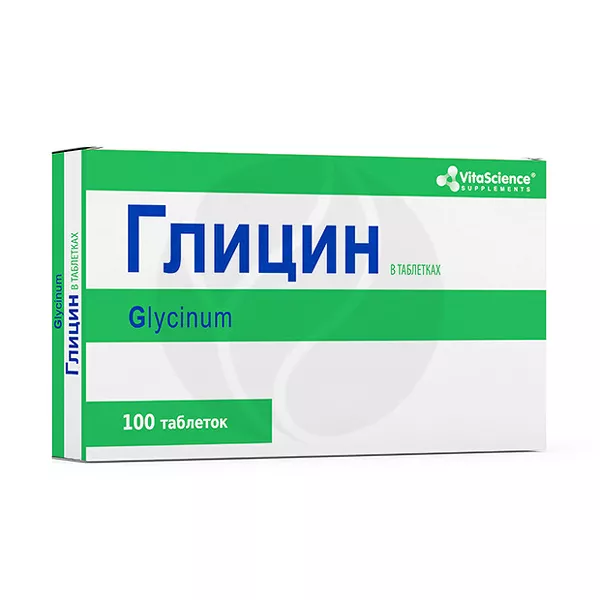 Изображение товара Vitascience Глицин таблетки 100мг 100 шт для нервной системы и сна Изображение товара Vitascience Глицин таблетки 100мг 100 шт для нервной системы и сна