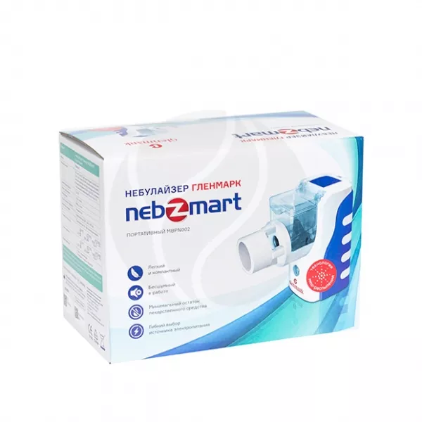 Изображение товара Glenmark Nebzmart Портативный ингалятор MBPN002 для дыхательных путей Изображение товара Glenmark Nebzmart Портативный ингалятор MBPN002 для дыхательных путей