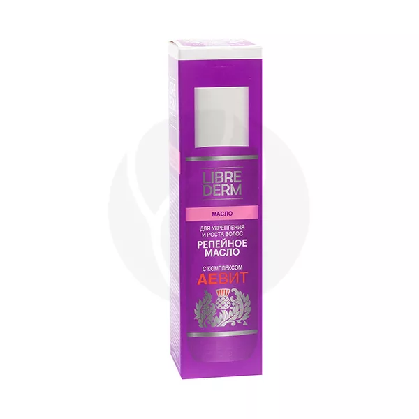 Librederm Vitamins Aevit Репейное масло д/наружного применения для укрепления и роста волос, 100мл