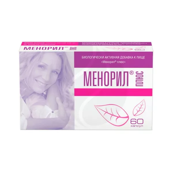 Изображение товара Менорил Плюс капсулы для здоровья и иммунитета, 60 штук