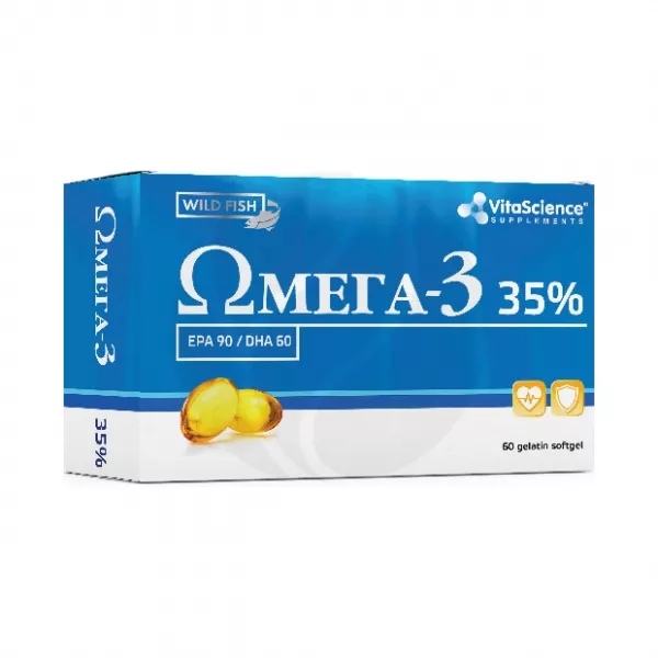 Vitascience Омега -3 35% капсулы, №60