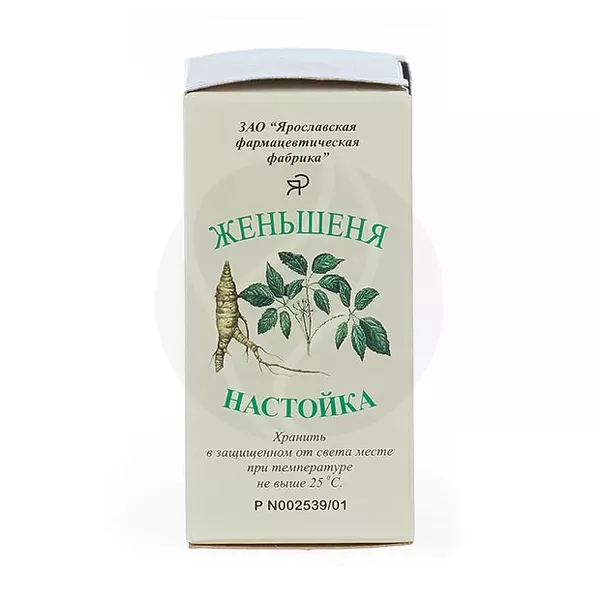 Изображение товара Настойка женьшеня Ярославская Фармацевтическая Фабрика 25 мл натуральный энергетик Изображение товара Настойка женьшеня Ярославская Фармацевтическая Фабрика 25 мл натуральный энергетик