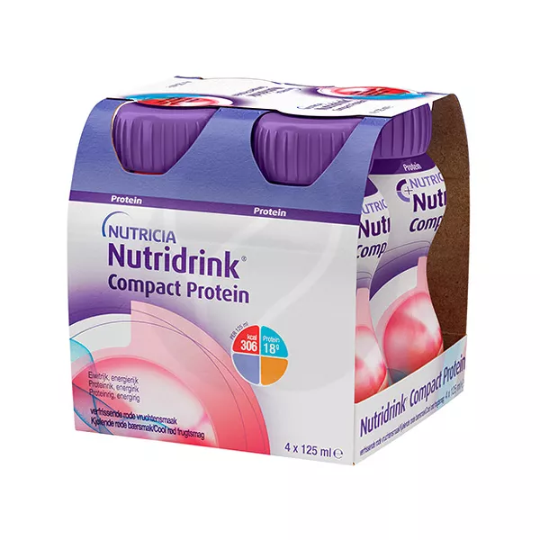 Изображение товара Nutridrink Compact Protein жидкая смесь 125мл фруктово-ягодный вкус