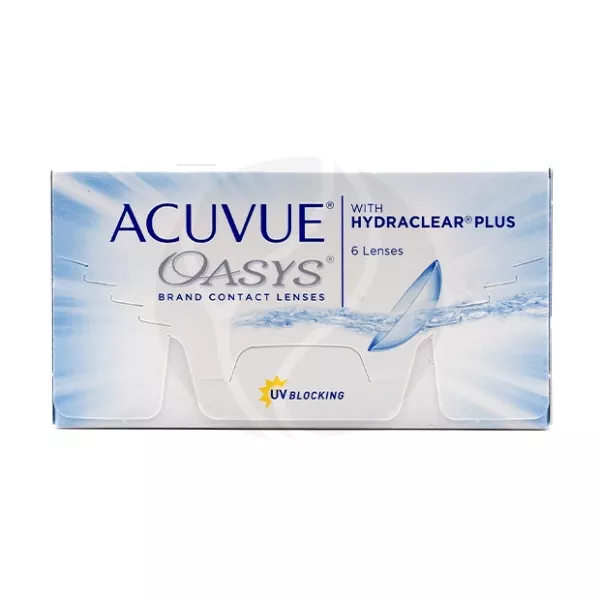 Изображение товара Контактные линзы Acuvue Oasys R8,4 (-5,25 D), 6 штук, двухнедельные