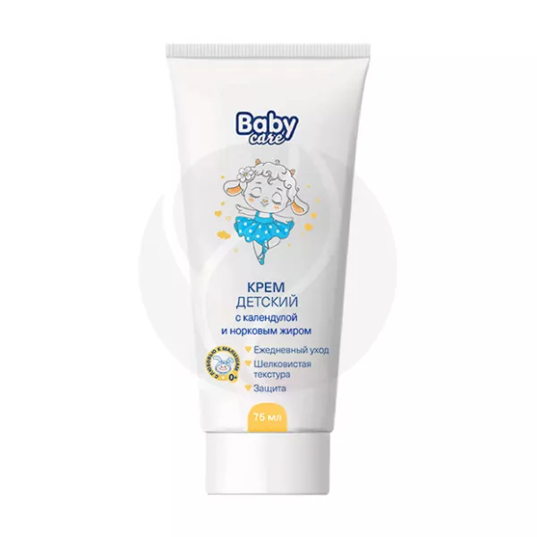 Изображение товара Baby Care Детский крем с календулой и норковым жиром, 75мл