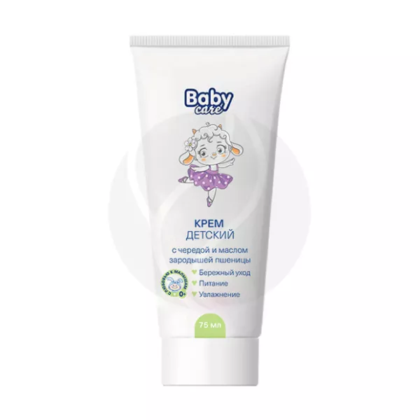 Изображение товара Детский крем Baby Care с чередой и маслом зародышей пшеницы 75мл для чувствительной кожи