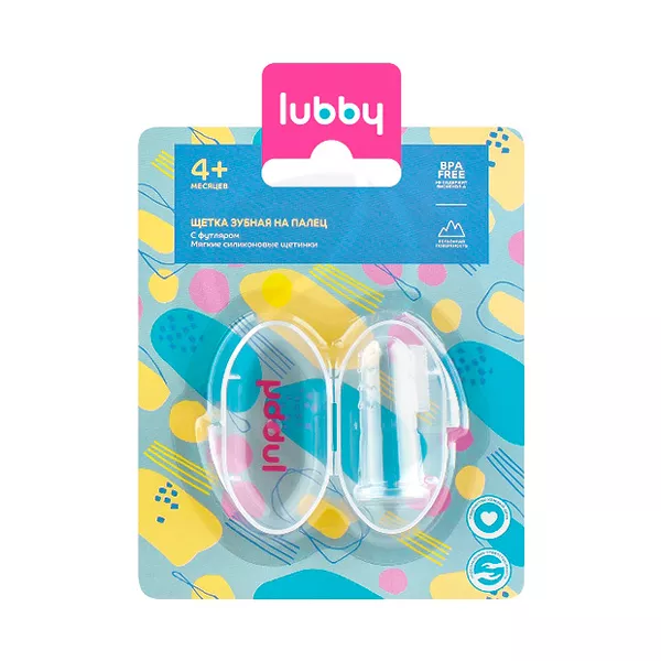 Изображение товара Lubby зубная щетка на палец (4+мес) Изображение товара Lubby зубная щетка на палец (4+мес)