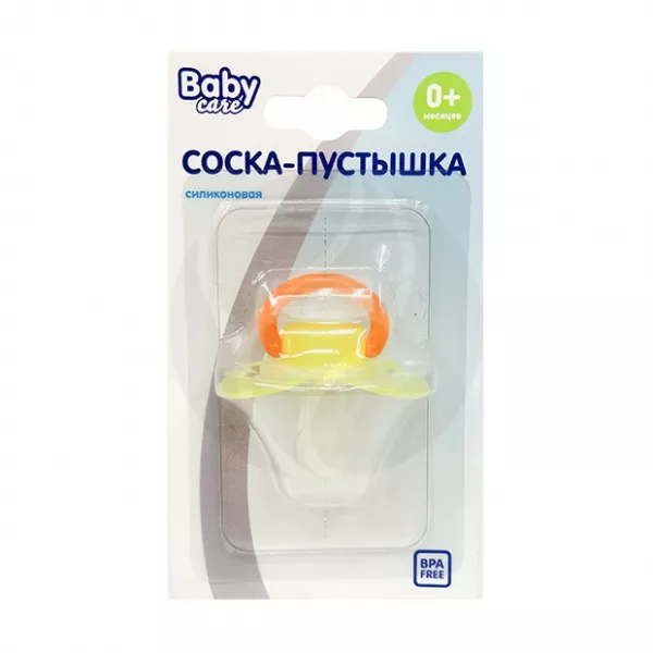 Изображение товара Соска-пустышка Baby Care для новорожденных из силикона