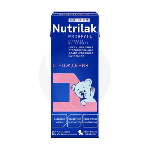 Изображение товара Nutrilak Premium 1 готовая жидкая молочная смесь для детей первого полугодия, 200 мл