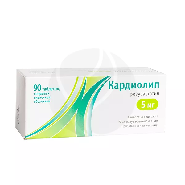 Изображение товара Кардиолип таблетки покрыт. п/о 5мг №90 для снижения холестерина