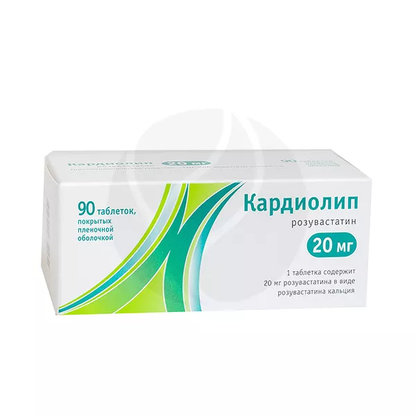 Изображение товара Таблетки Rosuvastatin Cardiolip 20 мг Изображение товара Таблетки Rosuvastatin Cardiolip 20 мг