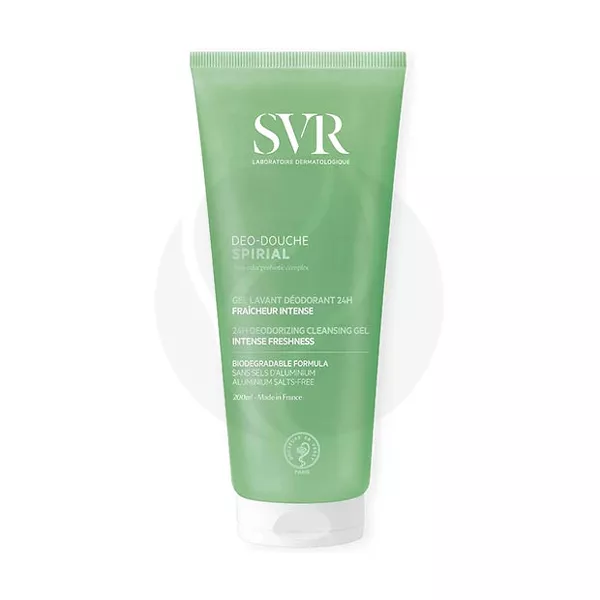 Изображение товара SVR Spirial Deo-douche моющий гель-дезодорант, 200мл Изображение товара SVR Spirial Deo-douche моющий гель-дезодорант, 200мл