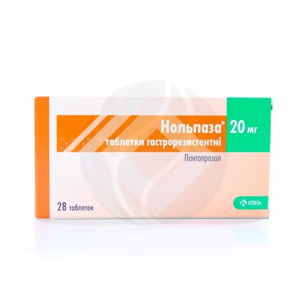 Изображение товара Нольпаза таблетки покрыткишечнорастворимой оболочкой 20мг №28 Крка-Рус