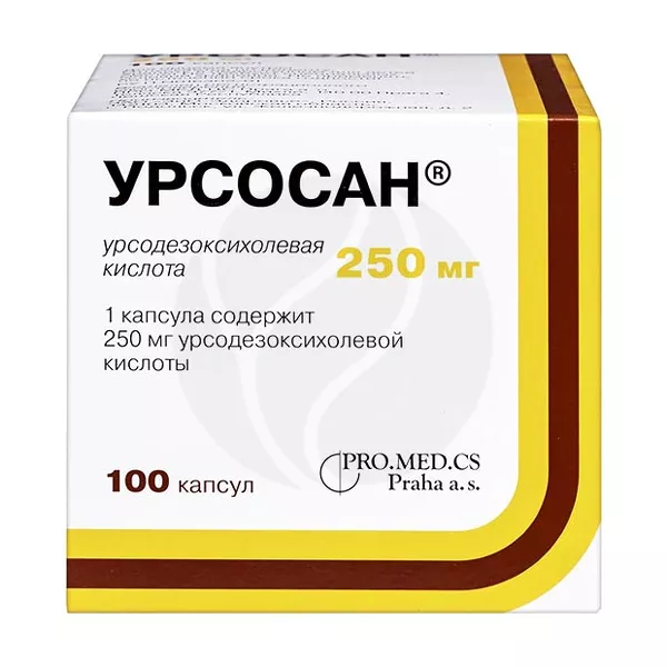 Изображение товара Урсосан капсулы 250мг, №100 Изображение товара Урсосан капсулы 250мг, №100