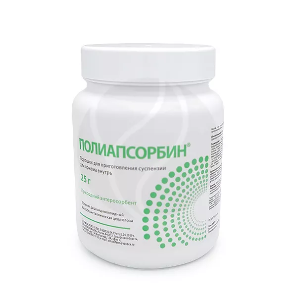 Изображение товара Полиапсорбин порошок для внутреннего приема 25г натуральный энтеросорбент для очистки организма Изображение товара Полиапсорбин порошок для внутреннего приема 25г натуральный энтеросорбент для очистки организма