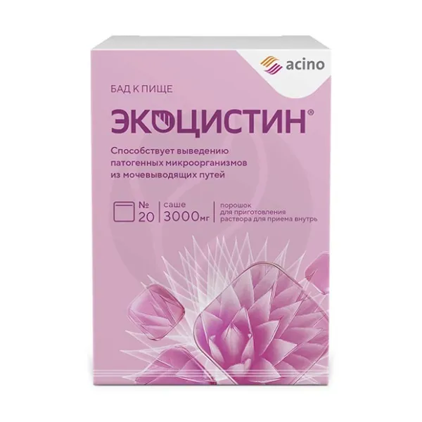 Изображение товара Экоцистин порошок для растворения внутрь с D-маннозой и инулином 20 саше