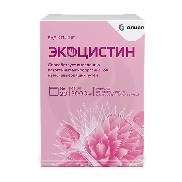 Изображение товара Экоцистин порошок д/пригот. р-ра д/приема внутрь, 3г №20 Изображение товара Экоцистин порошок д/пригот. р-ра д/приема внутрь, 3г №20