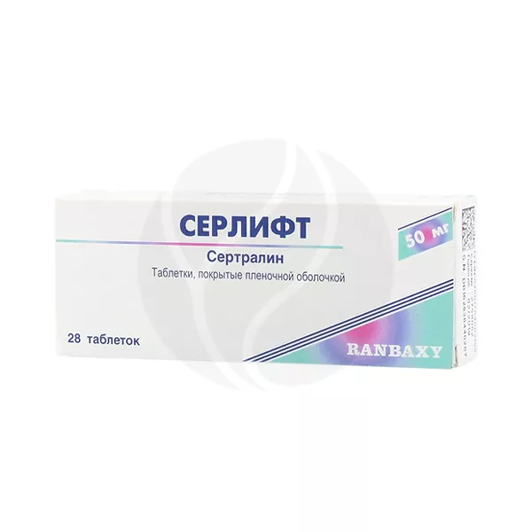 Изображение товара Серлифт таблетки покрыт.п/о 50мг 28 шт Индия Sun Pharmaceutical Изображение товара Серлифт таблетки покрыт.п/о 50мг 28 шт Индия Sun Pharmaceutical
