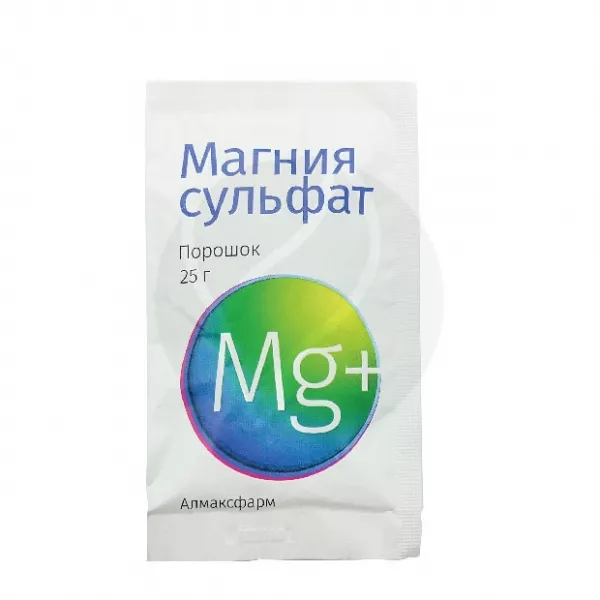 Магния сульфат порошок д/пригот. р-ра д/приема внутрь 25г, №3