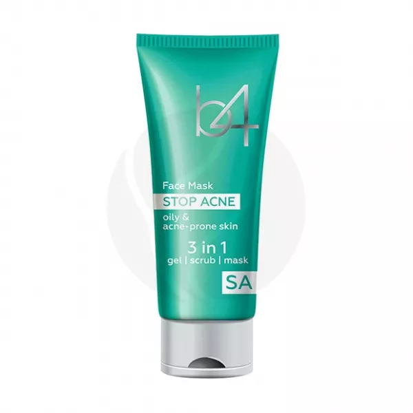 b4 Stop Acne косметическая маска 3 в 1 для проблемной кожи, 75мл
