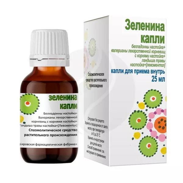 Зеленина капли д/приема внутрь, 25мл