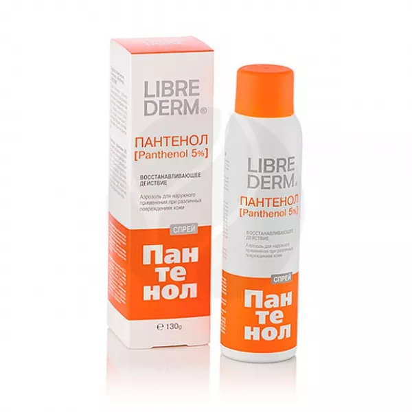 Изображение товара Librederm Пантенол спрей аэрозоль 5%, 130г