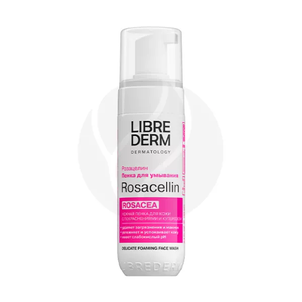 Изображение товара Librederm Rosacellin Нежная пенка очищающая для умывания 160 мл для чувствительной кожи