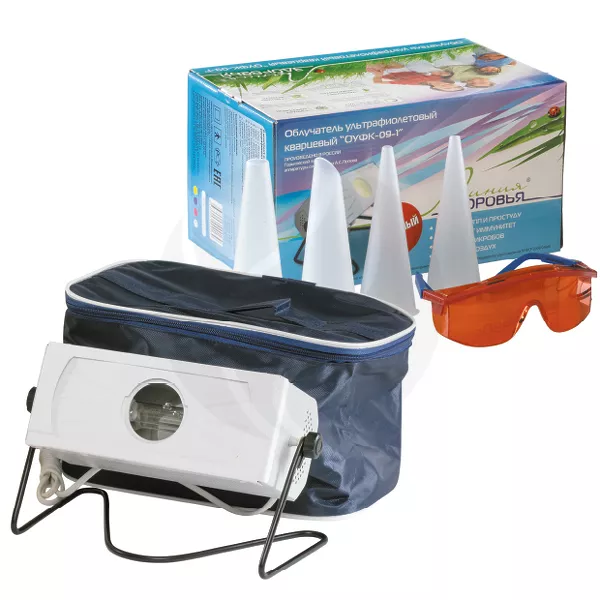 Изображение товара Облучатель ультрафиолетовый кварцевый ОУФК-09-01 Изображение товара Облучатель ультрафиолетовый кварцевый ОУФК-09-01